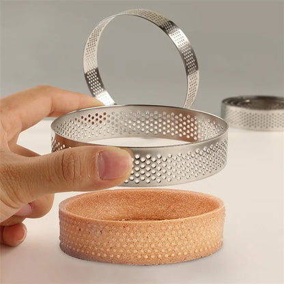 8CM Diameter Round 304 Stainless Steel Mousse Cake Ring Pastry Mold (BPA-Free, No FDA)