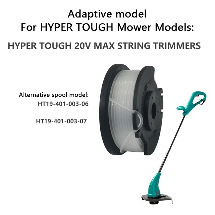 4Pcs Replacement Spools for Hyper Tough 20V Max String Trimmer Wire Reels