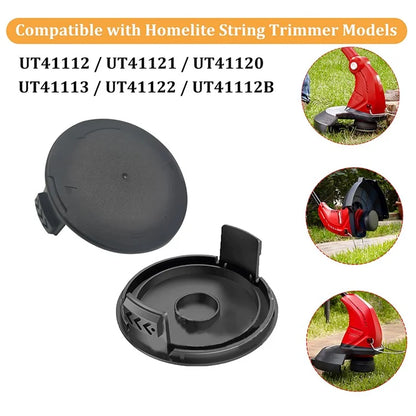 2Pcs For Homelite Replacement Spools Caps Lawn Trimmer Line Spool ABS Lid, AC41HCA