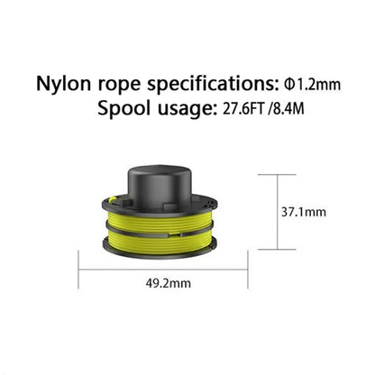 8PCS Replacement Spools for Ryobi Lawn Trimmer Wire Reels RAC119