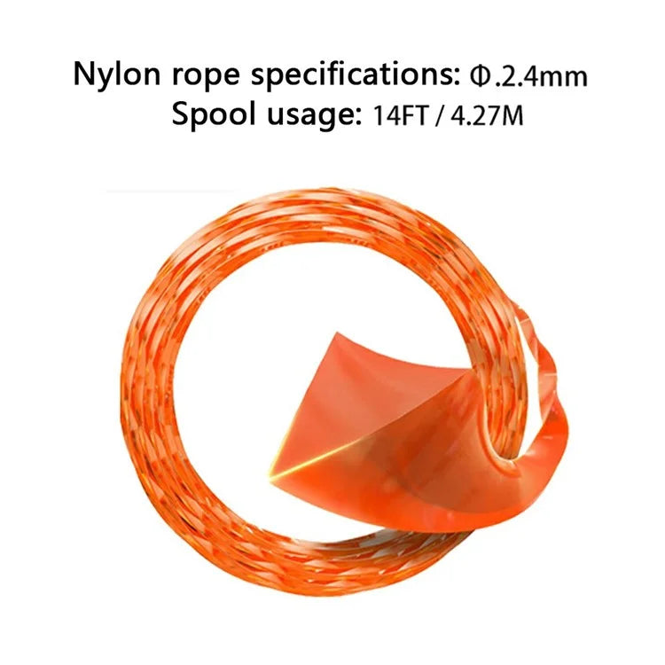 12Pcs 14ft / 4.27m Trimmer Line for EGO POWER+ ST1500 / ST1500-S Lawn Mower Nylon Rope, AL2420P