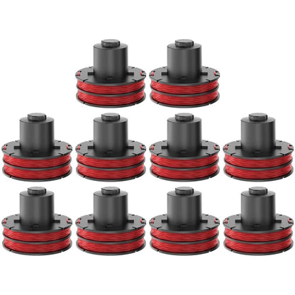 10Pcs Line Spool for AL-KO GTE 350 / GTE 450 / GTE 550 Lawn Trimmer Wire Reel, 112966