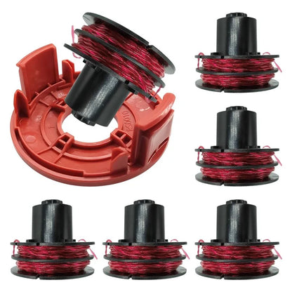 For AL-KO GTE 350 / GTE 450 / GTE 550 Grass Trimmer 6 Line Spool + 1 Spool Cap, 112966