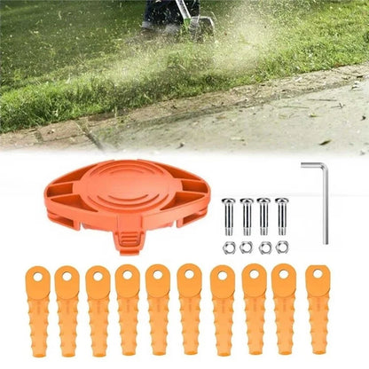 For Black & Decker Garden Lawn Mower Replacement Trimmer Head with 10 Blades