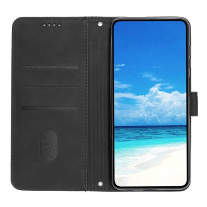 For Oppo A60 4G Case Heart Imprinted PU Leather Wallet Phone Cover with Strap