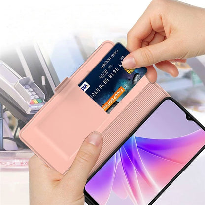 For Oppo A60 4G Case Card Slots Stand Phone Leather Cover Dual Magnetic Clasps