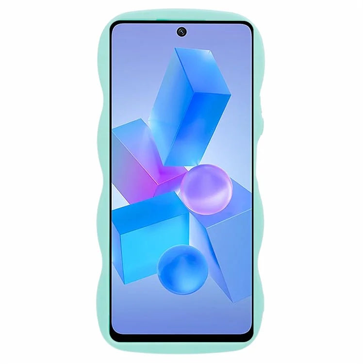 XL Series For Infinix Hot 40 / Hot 40 Pro Case Curly Wave Frame TPU Phone Cover