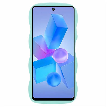 XL Series For Infinix Hot 40 / Hot 40 Pro Case Curly Wave Frame TPU Phone Cover