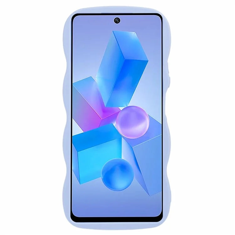 XL Series For Infinix Hot 40 / Hot 40 Pro Case Curly Wave Frame TPU Phone Cover