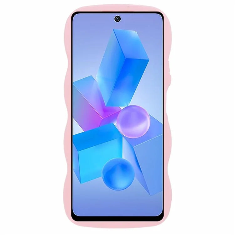 XL Series For Infinix Hot 40 / Hot 40 Pro Case Curly Wave Frame TPU Phone Cover