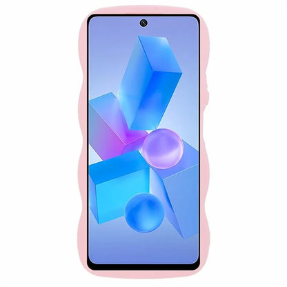 XL Series For Infinix Hot 40 / Hot 40 Pro Case Curly Wave Frame TPU Phone Cover