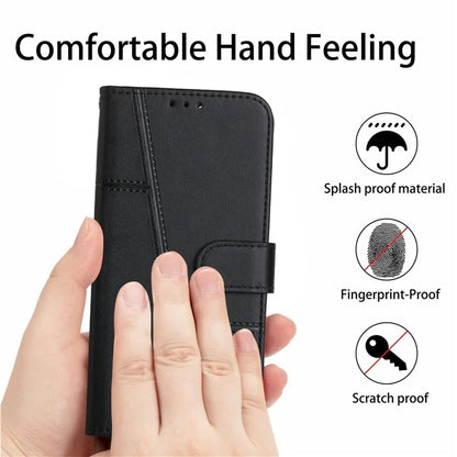 For Oppo A60 4G Case Fall Protection Calf Texture PU Leather Wallet Phone Cover