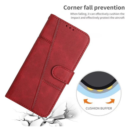 For Oppo A60 4G Case Fall Protection Calf Texture PU Leather Wallet Phone Cover