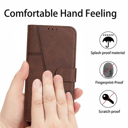 For Oppo A60 4G Case Fall Protection Calf Texture PU Leather Wallet Phone Cover