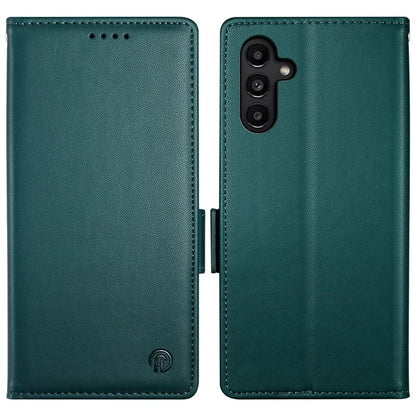 DF-010 For Samsung Galaxy A14 5G / A14 4G Stand Case Anti-Scratch Leather Phone Coverish Green