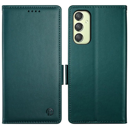 DF-010 For Samsung Galaxy A25 5G (Global) (161.0 x 76.5 x 8.3mm) Case PU Leather Stand Cell Phone Stand Coverish Green