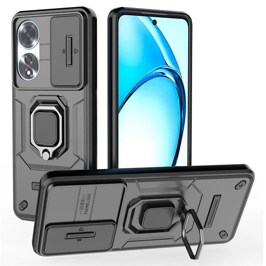 For Oppo A60 4G Case Camshield Kickstand PC+TPU Phone Cover