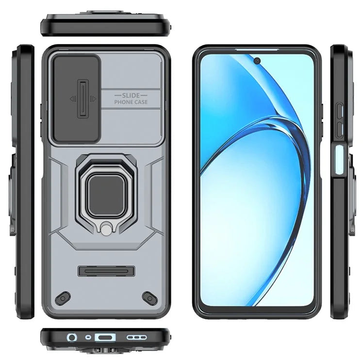 For Oppo A60 4G Case Camshield Kickstand PC+TPU Phone Cover