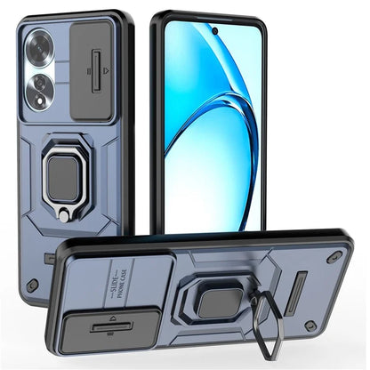 For Oppo A60 4G Case Camshield Kickstand PC+TPU Phone Cover