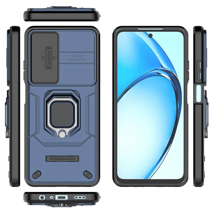 For Oppo A60 4G Case Camshield Kickstand PC+TPU Phone Cover