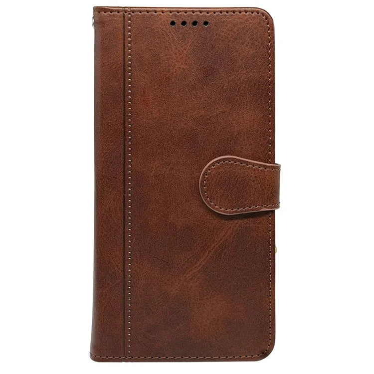 For iPhone 15 Pro Stand Case Shockproof PU Leather Phone Cover