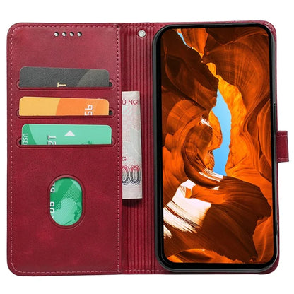 For iPhone 15 Pro Stand Case Shockproof PU Leather Phone Cover