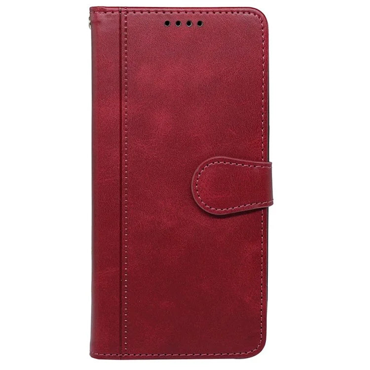 For iPhone 15 Pro Stand Case Shockproof PU Leather Phone Cover