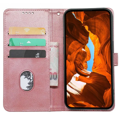 For iPhone 15 Pro Stand Case Shockproof PU Leather Phone Cover