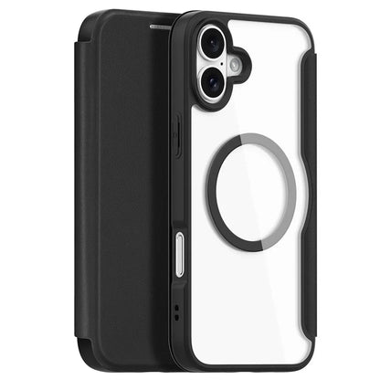 DUX DUCIS Skin X Pro for iPhone 16 Plus Case Compatible with MagSafe Card Slot Leather Cover