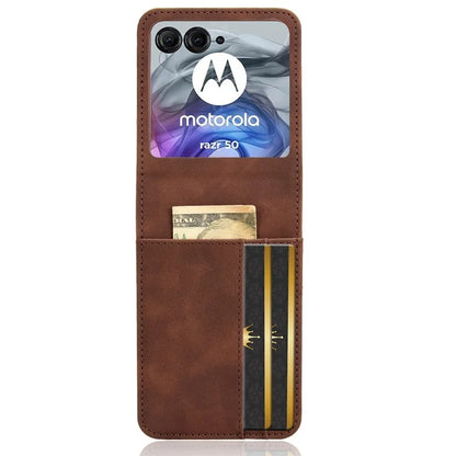 For Motorola Razr 50 5G / Razr 2024 5G Case Separable Design Card Slot Leather+PC Phone Cover