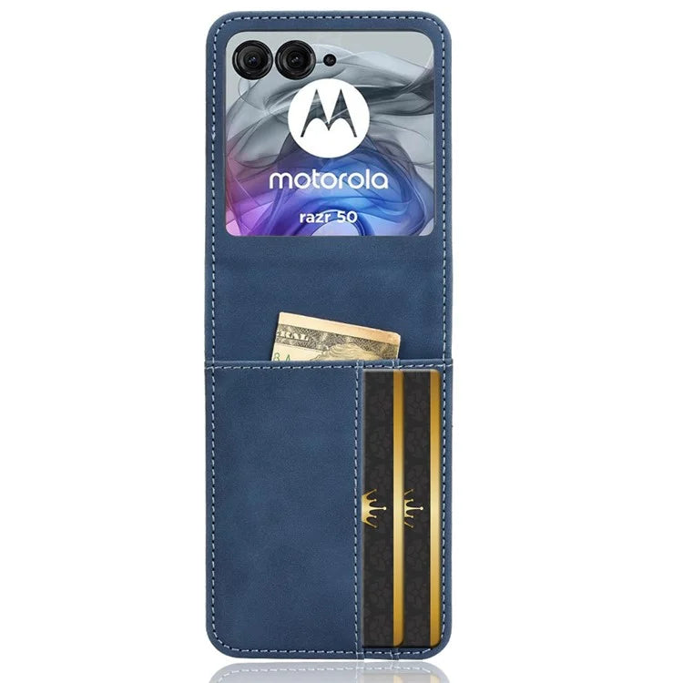 For Motorola Razr 50 5G / Razr 2024 5G Case Separable Design Card Slot Leather+PC Phone Cover