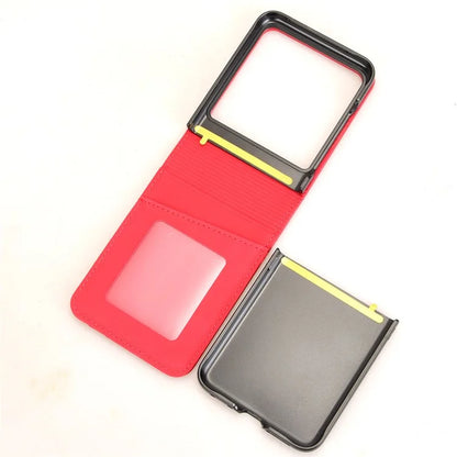 For Motorola Razr 50 5G / Razr 2024 5G Case Separable Design Card Slot Leather+PC Phone Cover