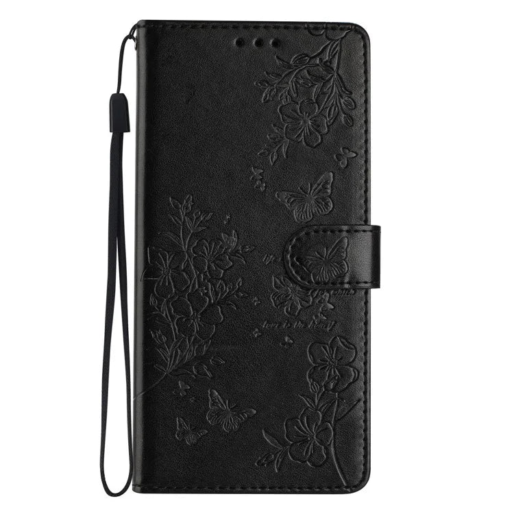 For Honor 200 5G Wallet Phone Case Butterfly Floral Imprint Leather Flip Cover