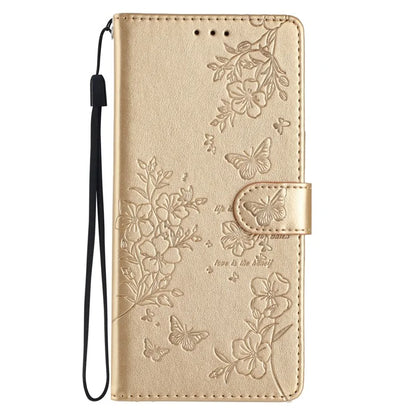 For Honor 200 5G Wallet Phone Case Butterfly Floral Imprint Leather Flip Cover