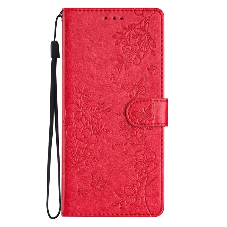 For Honor 200 5G Wallet Phone Case Butterfly Floral Imprint Leather Flip Cover