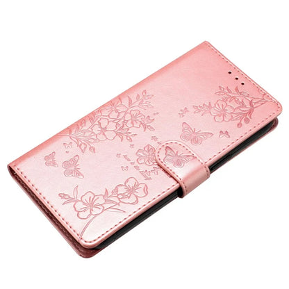 For Honor 200 5G Wallet Phone Case Butterfly Floral Imprint Leather Flip Cover