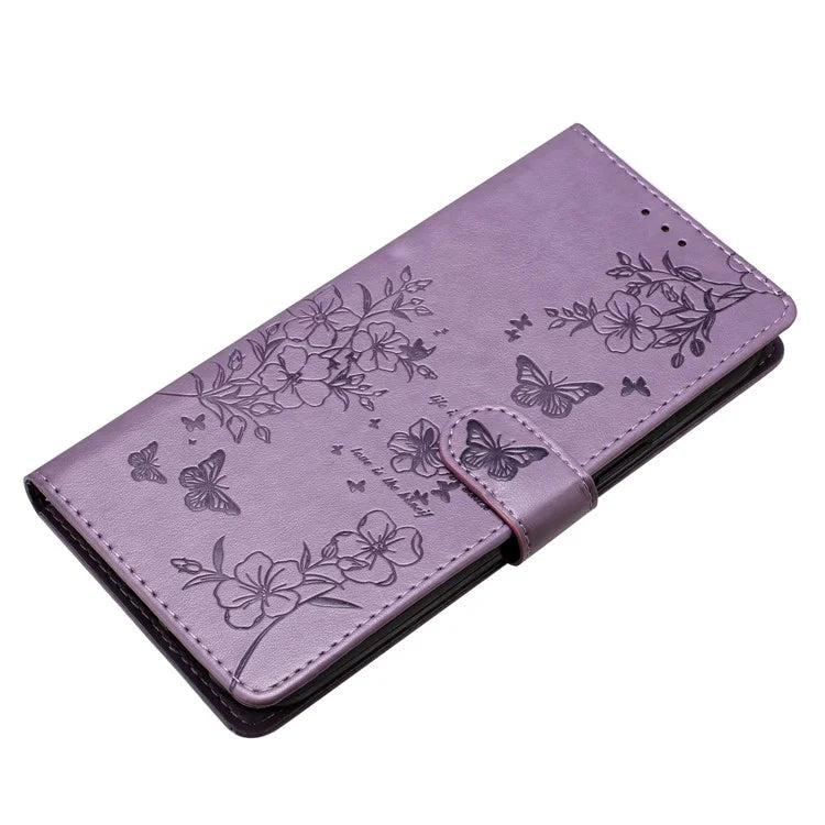 For Honor 200 5G Wallet Phone Case Butterfly Floral Imprint Leather Flip Cover