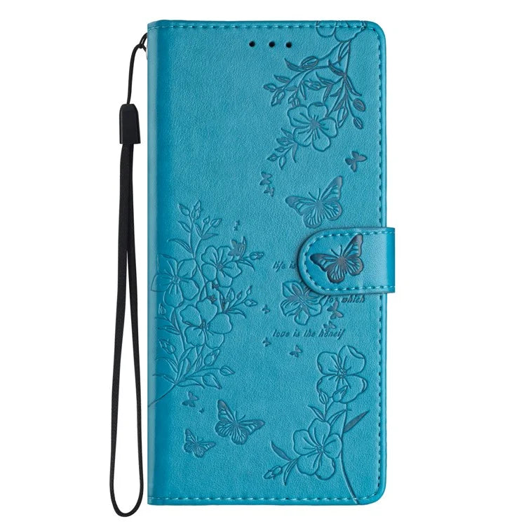 For Honor 200 5G Wallet Phone Case Butterfly Floral Imprint Leather Flip Cover