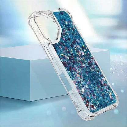 YB Quicksand Series-1 For iPhone 16 Case Glitter Liquid Anti-Drop TPU Phone Cover