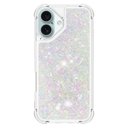 YB Quicksand Series-1 For iPhone 16 Case Glitter Liquid Anti-Drop TPU Phone Cover