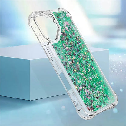 YB Quicksand Series-1 For iPhone 16 Case Glitter Liquid Anti-Drop TPU Phone Cover