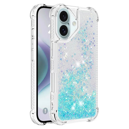 YB Quicksand Series-1 For iPhone 16 Case Glitter Liquid Anti-Drop TPU Phone Cover