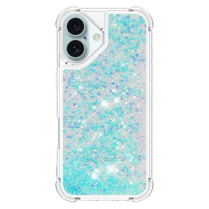 YB Quicksand Series-1 For iPhone 16 Case Glitter Liquid Anti-Drop TPU Phone Cover