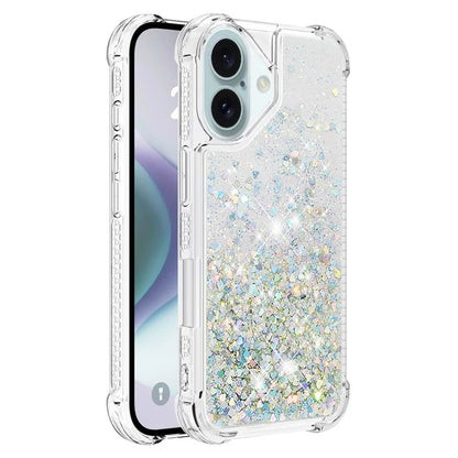 YB Quicksand Series-1 For iPhone 16 Case Glitter Liquid Anti-Drop TPU Phone Cover