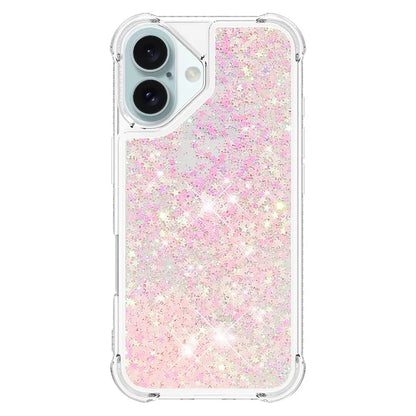 YB Quicksand Series-1 For iPhone 16 Case Glitter Liquid Anti-Drop TPU Phone Cover