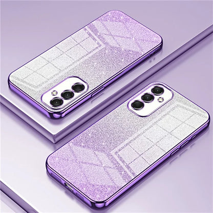 For Samsung Galaxy A16 5G Case Electroplating Gradient Glitter TPU Phone Cover