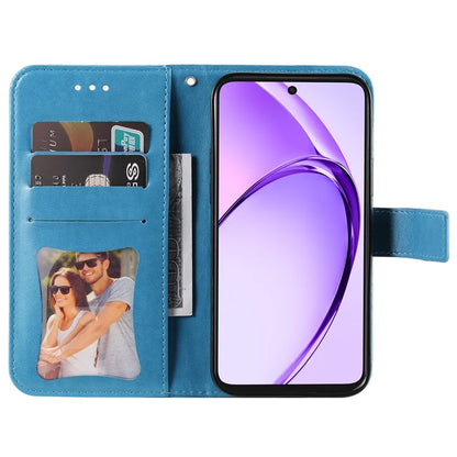 For Oppo A3x 4G / A3x 5G (India) Case PU Leather Wallet Floral Phone Cover Stand View