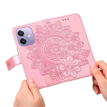 For Oppo A3x 4G / A3x 5G (India) Case PU Leather Wallet Floral Phone Cover Stand View