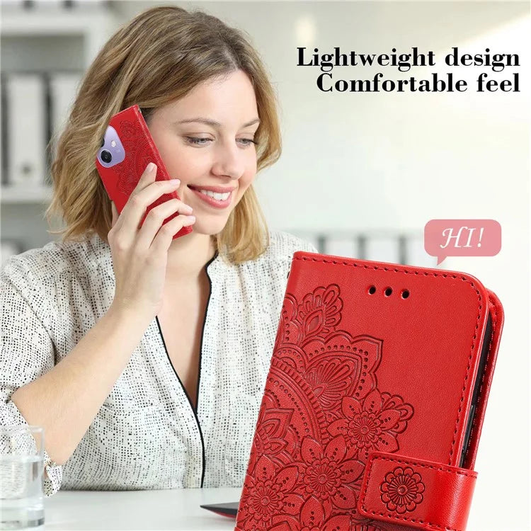 For Oppo A3x 4G / A3x 5G (India) Case PU Leather Wallet Floral Phone Cover Stand View