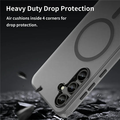 For Samsung Galaxy S24 FE Case Compatible with MagSafe TPU + PC Slim Matte Translucent Phone Cover